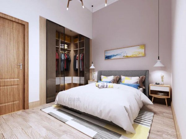 卧室刷什么颜色的乳胶漆好看效果图