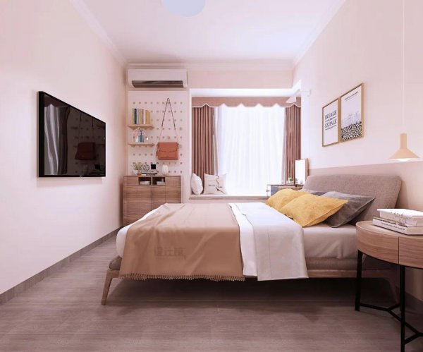 卧室刷什么颜色的乳胶漆好看效果图