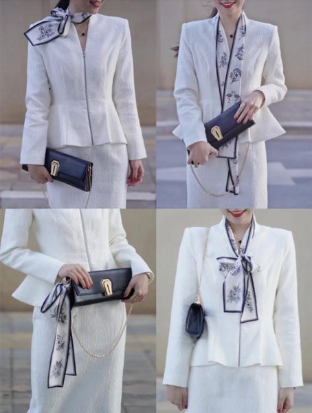 小丝巾最简单的三种系法