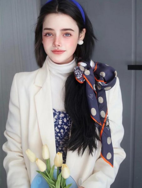 小丝巾最简单的三种系法