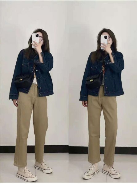 卡其色裤子搭配什么上衣好看