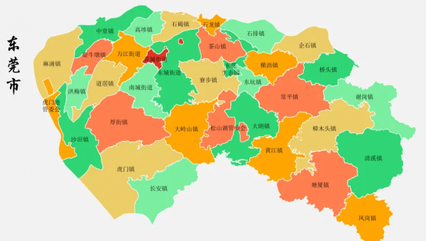 东莞有几个镇分别是哪里