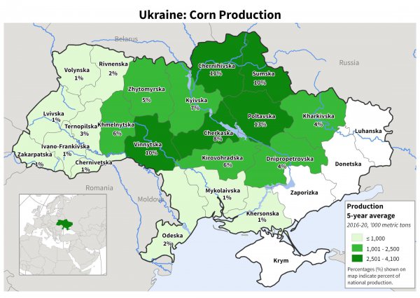 乌克兰人口分布特点