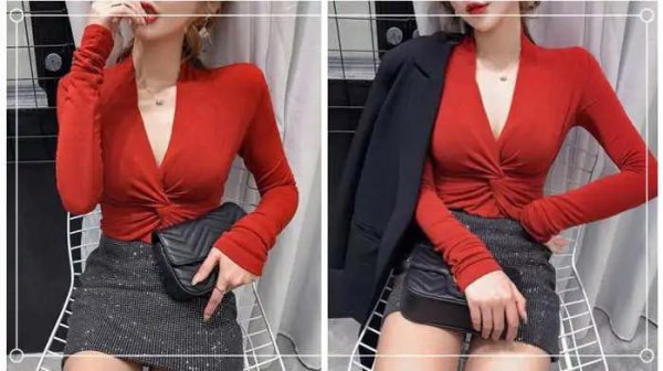 红色上衣配什么颜色裙子好看