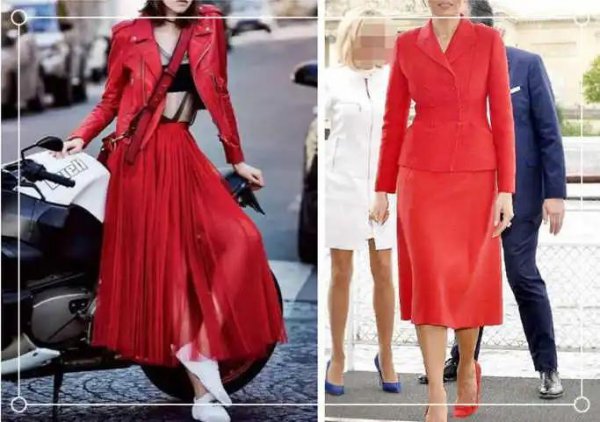 红色上衣配什么颜色裙子好看