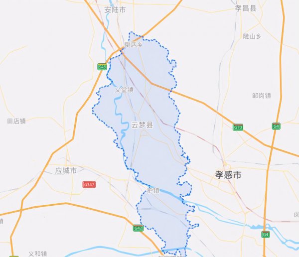 湖北省云梦县属于哪个市