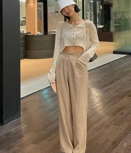 阔腿裤配什么上衣好看