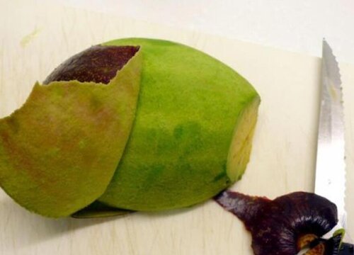 牛油果皮怎么剥开