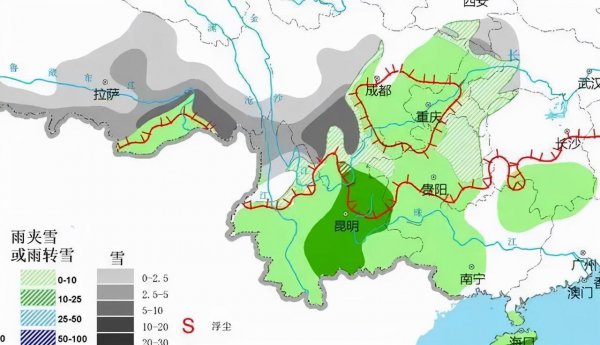 形成降雪的三个条件