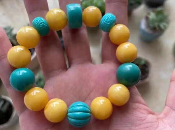 刚上手的绿松石手串怎么盘玩