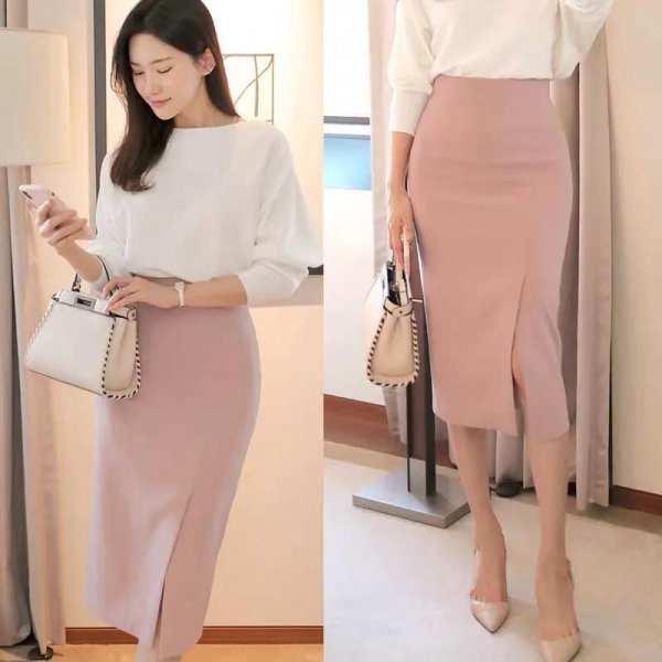 皮粉色配什么颜色好看图片