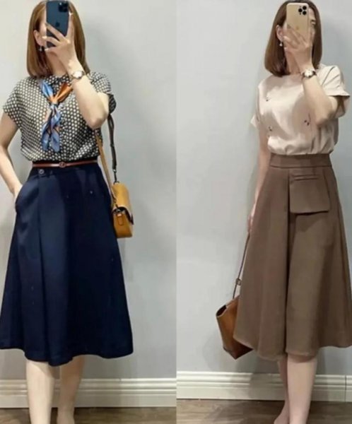 矮个子中年女人穿搭图