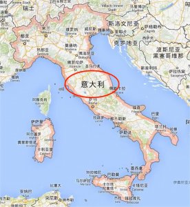 意大利在哪个洲哪个地方地图 意大利地理位置及面积人口