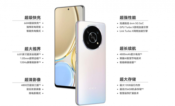 荣耀x30手机参数配置详情