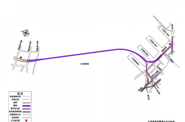 大连海底隧道从哪到哪