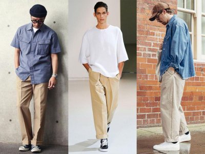 卡其色裤子配什么颜色t恤 男士卡其裤怎么穿高级又时髦