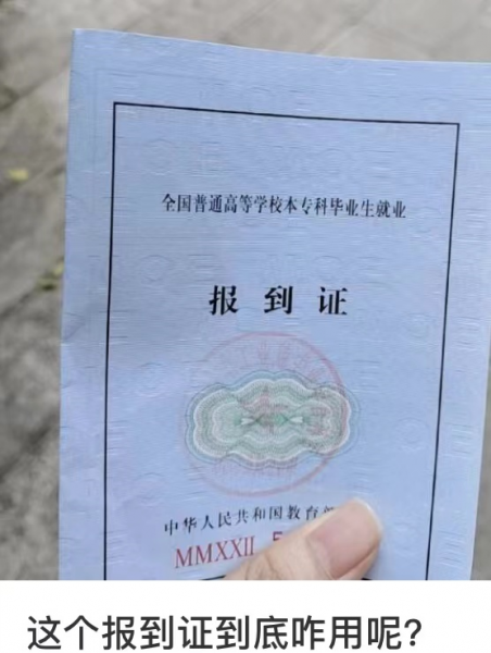 毕业生报到证是干嘛的