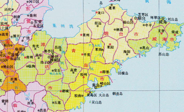 青岛在哪个省哪个城市