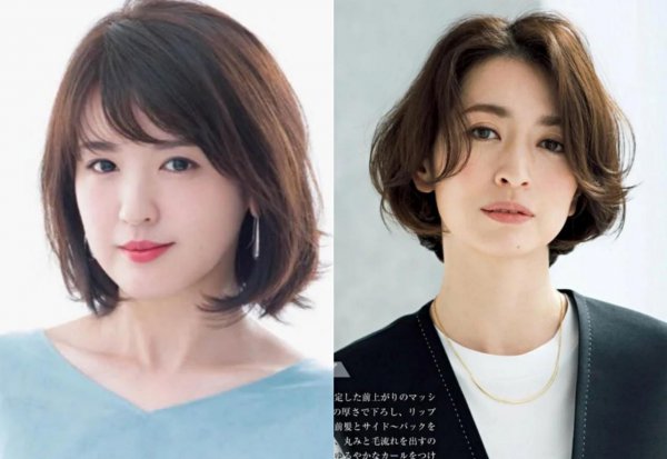 时尚中年女士发型图片