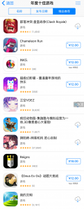 苹果app游戏排行榜 App Store年度十佳游戏