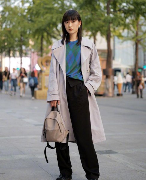 阔腿裤配什么上衣冬季