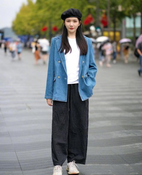 阔腿裤配什么上衣冬季