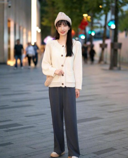 阔腿裤配什么上衣冬季