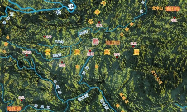 贵州在中国地图上的位置