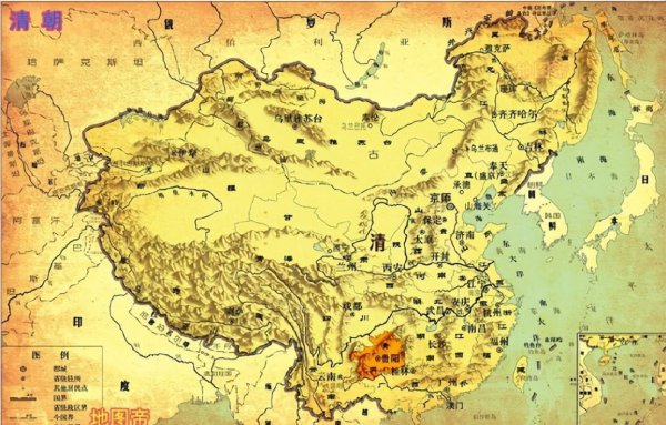 贵州在中国地图上的位置