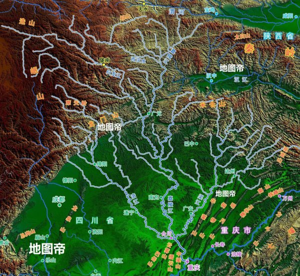 嘉陵江的发源地位于哪里