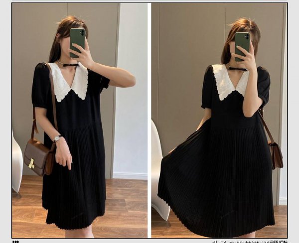黑色百褶裙配什么上衣好看