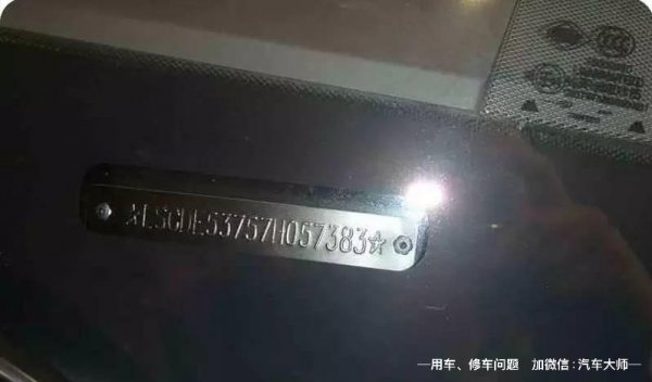 车架号的字母和数字都代表什么意思