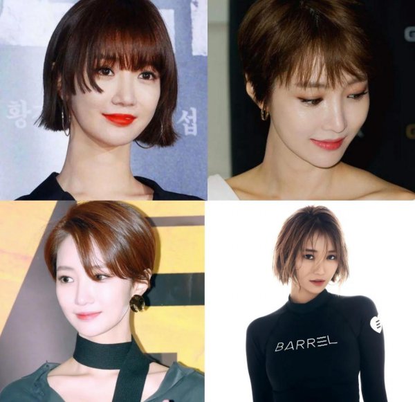 长脸剪什么短发好看图片