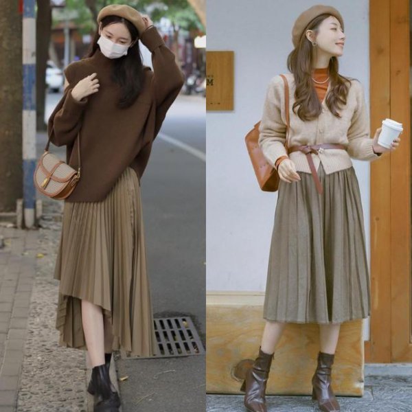 百褶裙搭配什么上衣