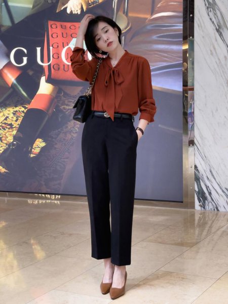 女士西裤怎么搭配鞋子好看