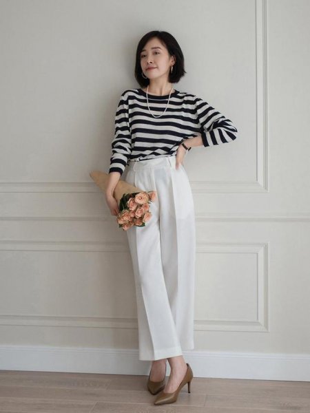 女士西裤怎么搭配鞋子好看