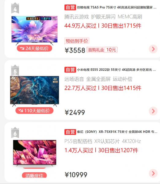 全国十大电视排行榜