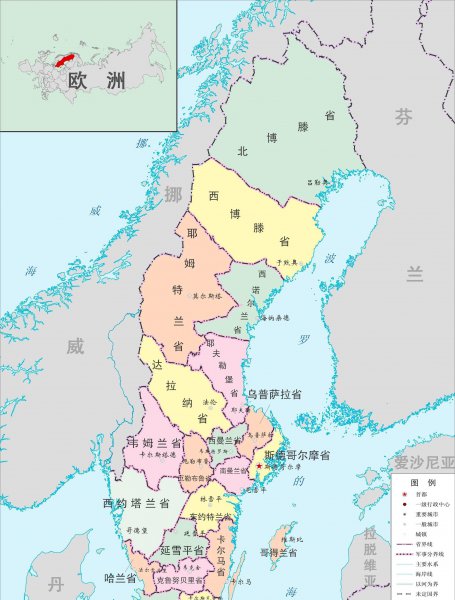 瑞典人口面积各是多少