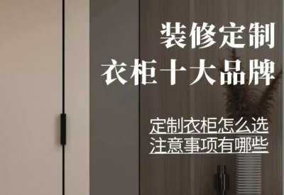 柜子定制品牌排行榜前十名 全国10大定制衣柜品牌