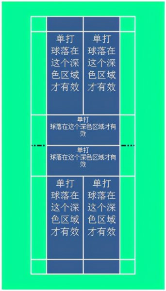 羽毛球场地规则