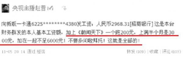 央视主持人赵普简历及资料