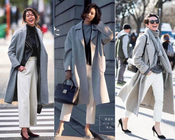 灰色配什么颜色好看衣服图片