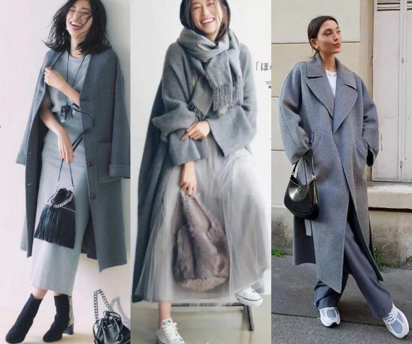 灰色配什么颜色好看衣服图片