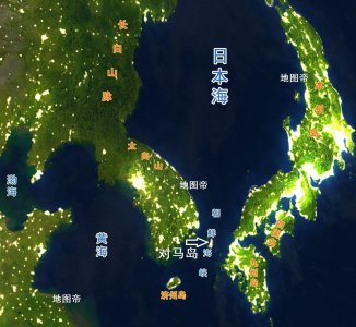 对马海峡地图位置 朝鲜海峡上的对马岛属于韩国还是日本