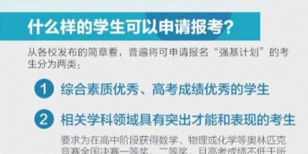 大学强基计划招生是什么意思