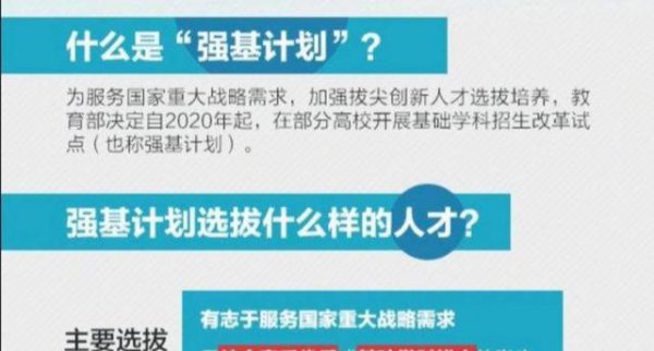 大学强基计划招生是什么意思