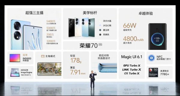 荣耀70参数详细配置对比