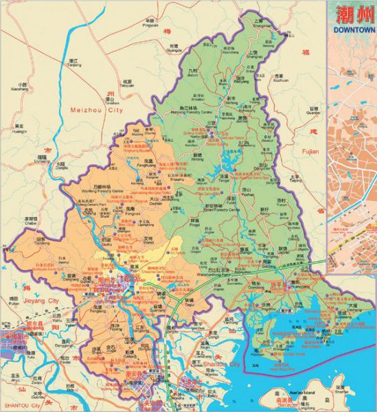 潮州市有几个区县