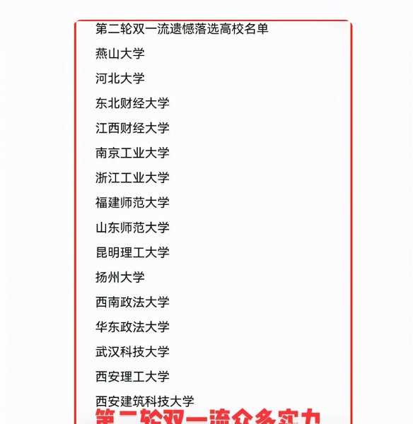 大学双一流多久评选一次