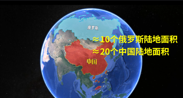 太平洋相当于几个中国那么大